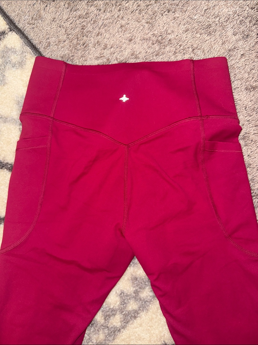 HALARA Women's High-Waist Ultra Sculpt Leggings in Magenta - Picture 4 of 5